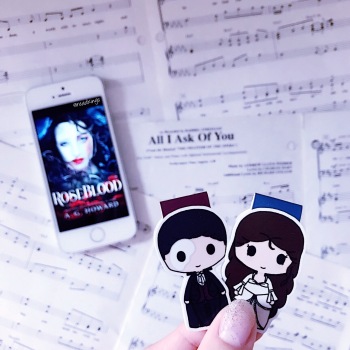 The Phantom of the Opera / Roseblood bookmarks (